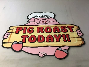 ZWEI GLEICHGRÖSSE SCHWEINEBRATEN HEUTE KOCHSCHWEIN SORTIERT GESTANZTE WELLPLASTIKSCHILDER - Bild 1 von 7