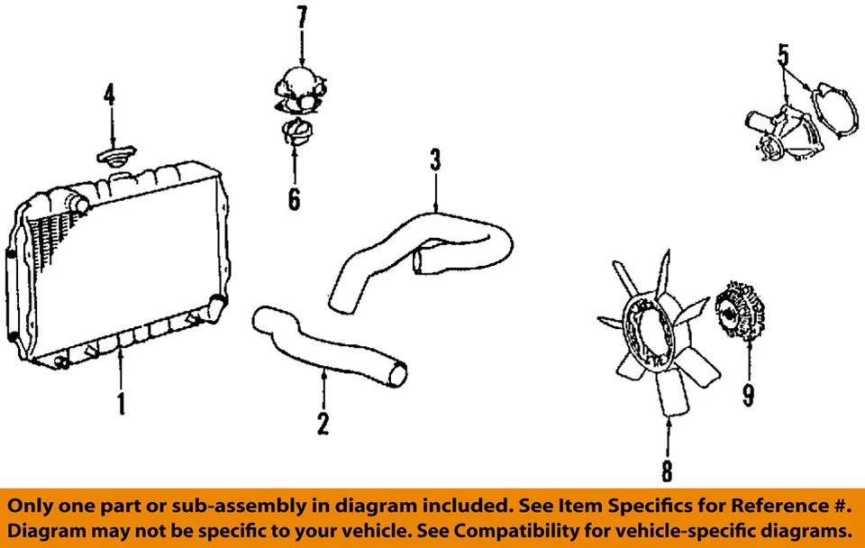 Carcasa termostato refrigerante motor Montero MITSUBISHI OEM 89-94 MD097041 Foto 1 de 1