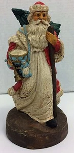 Papá Noel vintage de resina pintada a mano de mediados del siglo XIX - Imagen 1 de 8