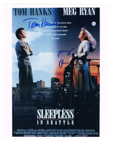 Tom Hanks Meg Ryan Original Autographs Vintage Sleepless in Seattle Memorabilia Cover