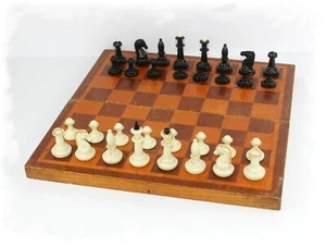 Soviet vintage table chess Chess USSR Intellectual game 100 % Original - Picture 1 of 7