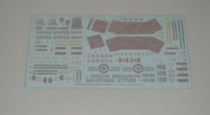 REVELL UH-1D HUEY 85-5536 ⭐PARTS⭐ DECAL SET 1/32 - Picture 1 of 3