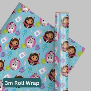 Gabby's Dollhouse 3m Roll Wrap - Picture 1 of 2