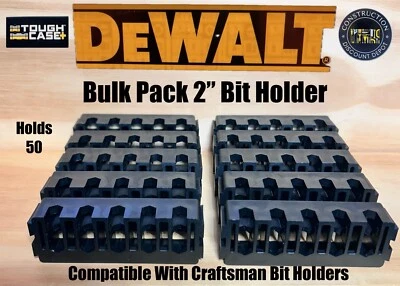 Bulk 10 DEWALT Tough Case Insert Bit Holder Racks Bit storage holder 2" - Image 1 of 3