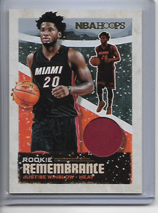 2019-20 NBA Hoops Justise Winslow Winter Holiday Rookie Remembrance Relic Insert