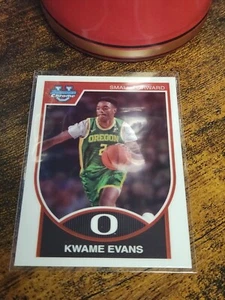 2023-24 BOWMAN U CHROME KWAME EVANS REFRACTOR INSERT NO. 07B-16 - Picture 1 of 1
