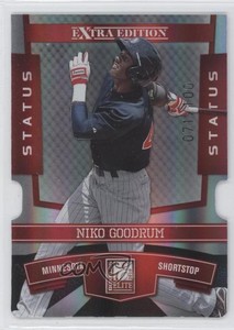 2010 Donruss Elite Extra Edition Status Red Die-Cut /100 Niko Goodrum #59
