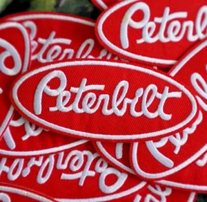 Peterbilt Trucking Embroidered iron on patches 3.75"x1.5" - Bild 1 von 1