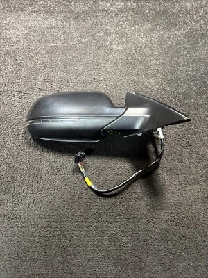 2013 Audi A4 правая сторона питания двери зеркало с поворотником свет черный OEM - Изображение 1 из 4