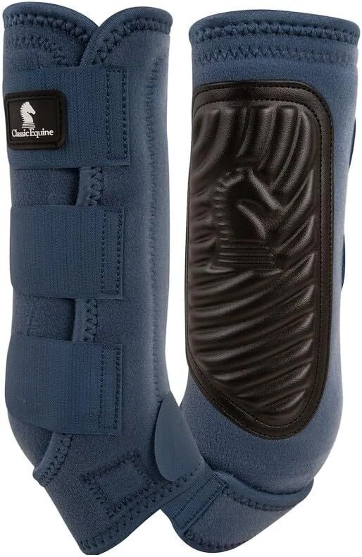 Botas deportivas clásicas equinas calce clásico caballo medicina pymes de mezclilla delanteras o traseras Foto 1 de 1