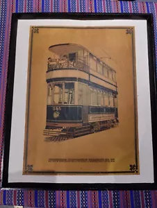 Vintage Birmingham Corporation Tramways No. 395 Lithographic Poster Prescott... - Picture 1 of 12
