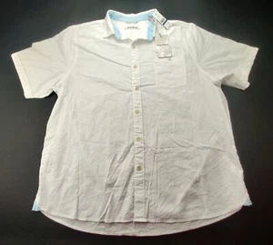 Tommy Bahama Corvair Stretch Men's White Button Down Short Sleeve Pocket Shirt - Picture 1 of 9