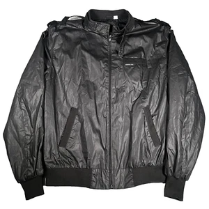 Vintage Members Only By Europe Craft Bomber Jacket Mens XLT Black 90s - Picture 1 of 8