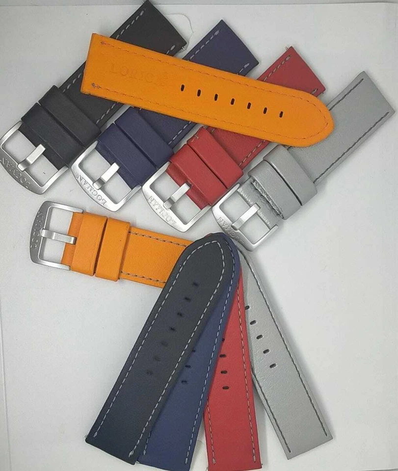 CINTURINO LOCMAN LORICA ORIGINALE WATER PROOF mm25 FIBBIA ALLUMINIO N.O.S. - Immagine 1 di 4