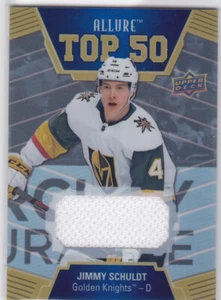 19/20 ALLURE..JIMMY SCHULDT..TOP 50 JERSEY..CARD # T50-26..GOLDEN KNIGHTS - Picture 1 of 1