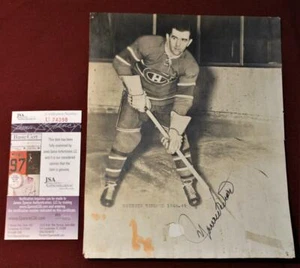 Vintage 1948 Maurice Richard Montreal Canadiens Auto Signed Original Photo JSA! - Picture 1 of 2