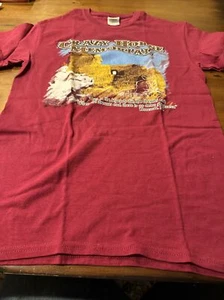 Crazy Horse Memorial T-Shirt Ladies Size Small Red Gildan Brand - Picture 1 of 5