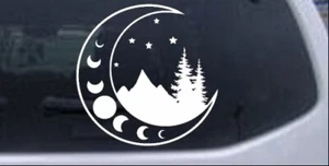 Moon Stars and Mountains Car or Truck Window Laptop Decal Sticker - Bild 1 von 32