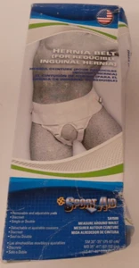 Sportaid Hernia Belt White Large (41" to 46") - Picture 1 of 5