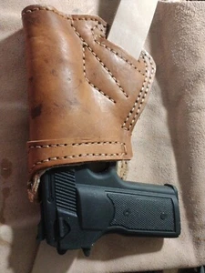 Crazy Cheryl 1/8" 5oz Leather on the back Rt or Lt Auto Holster Snug it - Picture 1 of 4