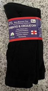 Unsiex Non Binding Cotton Circulation Diabetic Crew Socks Physician Approved - Picture 1 of 2