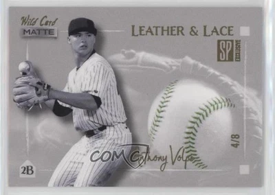 2022 Wild Card Matte SP Exclusive Leather & Lace White/Green /8 Anthony Volpe - Image 1 of 2