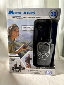 NEW! PAIR Midland GXT1000VP4 up to 36 Mile Range Two-way Radio SEALED! 2 Radios - Picture 1 of 4