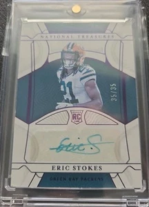 2021 Panini National Treasures Signatures Purple 35/35 Eric Stokes Auto RC! - Bild 1 von 2