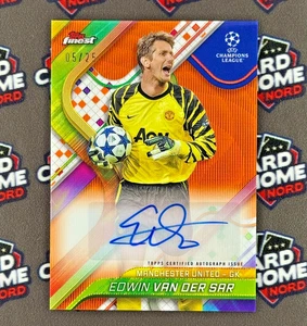 Edwin van der Sar /25 Autograph Topps Auto BA-EV - 2024-25 TOPPS Finest UCC - Picture 1 of 2