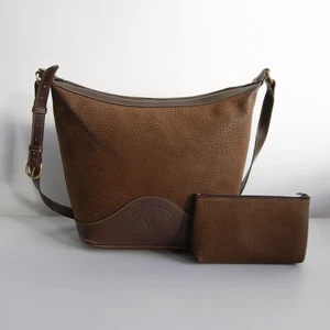 Bolso de Hombro Ghurka Marley Hodgson No.106 Todo Cuero Logo MH Raro Hecho en EE. UU. - Imagen 1 de 10