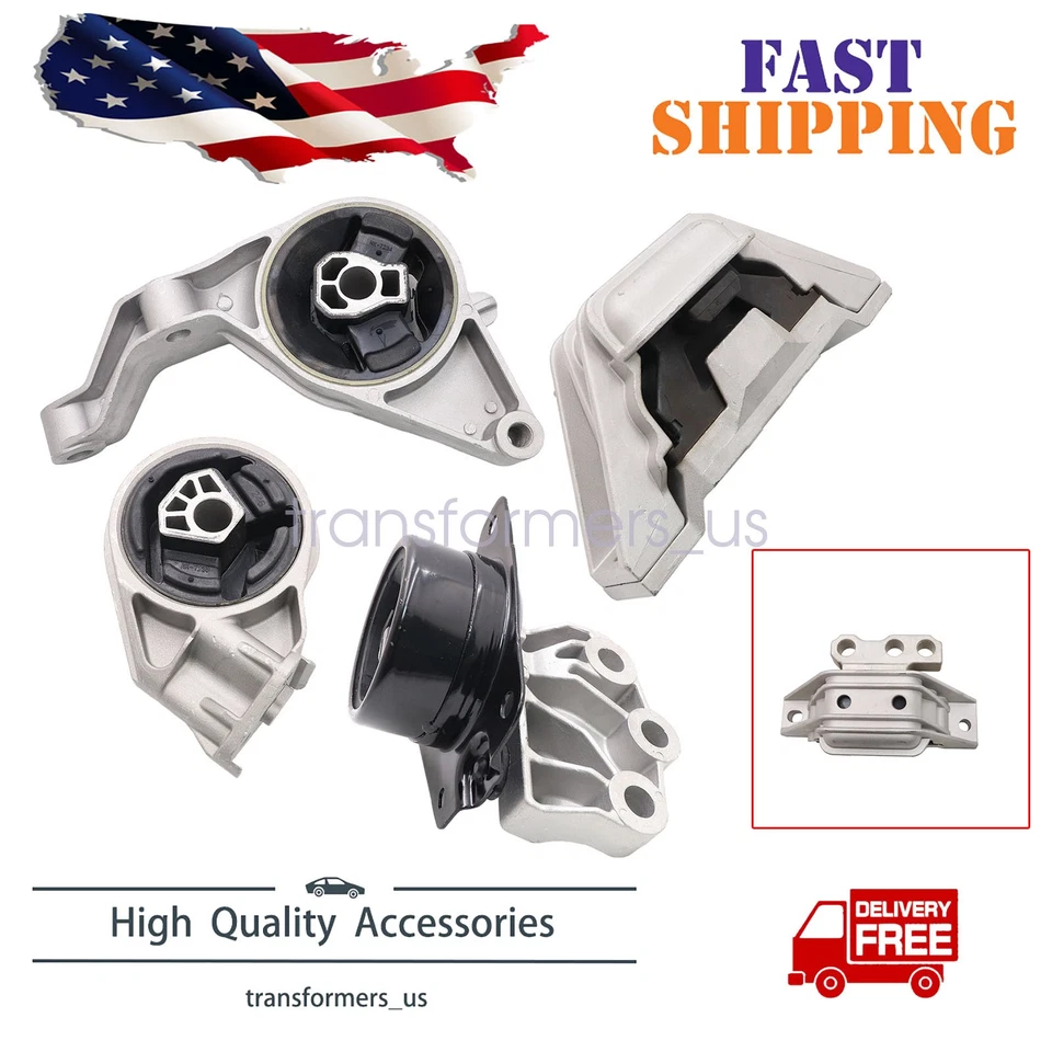 Motor Mount & Trans Mount Set 4PCS For 05-10 Chevrolet Cobalt 06-11 HHR 2.2 2.4L - Image 1 of 4