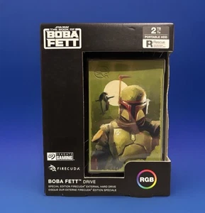 NEW Book Of Boba Fett Seagate FireCuda External Gaming Hard Drive 2TB Star Wars - Picture 1 of 12