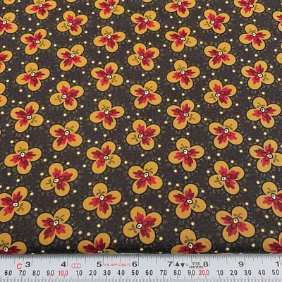 Fellowship by Brannock & Patek for Moda Floral Cotton Fabric Remnant 15" x 44" - Image 1 of 2
