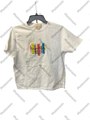 Vintage MC Sportswear T Shirt Womens L White Hearts Grandchildren - Image 1 of 4