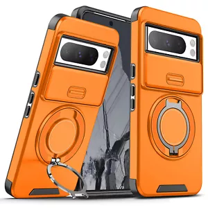 For Google Pixel 9A 9 Pro XL 8A Mag Safe Magnetic Ring Stand Case w/ Lens Cover - Picture 1 of 15