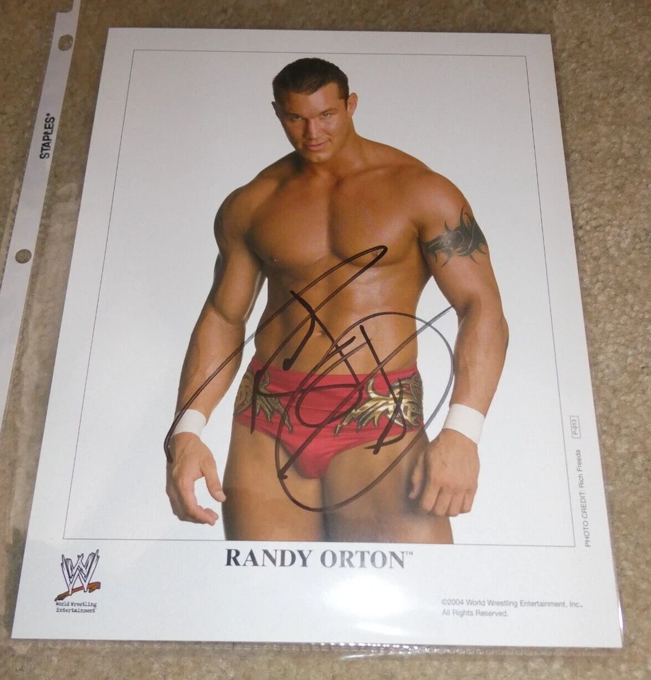 2004 WWF WWE Wrestling Randy Orton Fotografia Promocional 8x10 Assinada LOOK - Imagem 1 de 1
