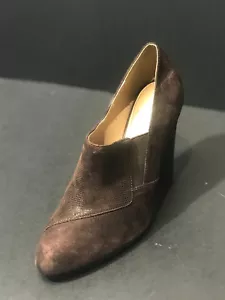 Nuove scarpe top in pelle Isola marrone caffè tawen tacco alto taglia US 7,5 M - Foto 1 di 6