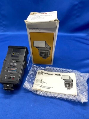 Achiever TZ250 flash multi-dedicated auto thyristor camera flash in original box - Image 1 of 4