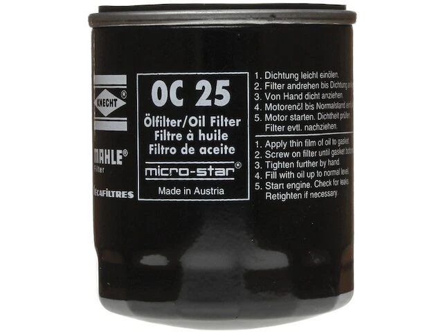 Filtro de aceite para 1975-1979 MG Midget Mahle 84654SVTV 1976 1977 1978 1,5 L 4 cilindros Foto 1 de 2