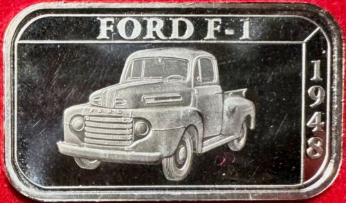 1948 Ford F-1 - Ford Trucks F-Series - 50 Years - 1 Toz- .999 Silver - Proof
