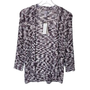 Cárdigan Chico's Mujer Talla 0 Pequeño/4 Marrón Tostado NUEVO Emily Spacedye Frente Abierto - Imagen 1 de 11