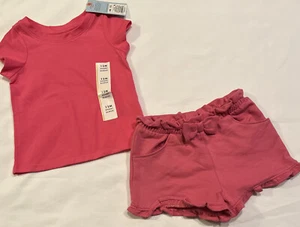 Cat & Jack Baby Girls Shorts Outfit NWT size 12 Months - Picture 1 of 7