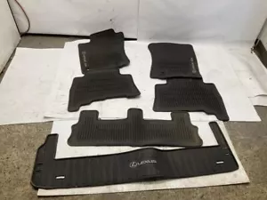 14-19 Lexus GX460 Front Rear Cargo All Weather Floor Mat Rubber Set (6) Q - Picture 1 of 12