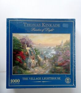 Thomas Kinkade "The Village Lighthouse" 1000 Piece Puzzle Brand New Sealed Box