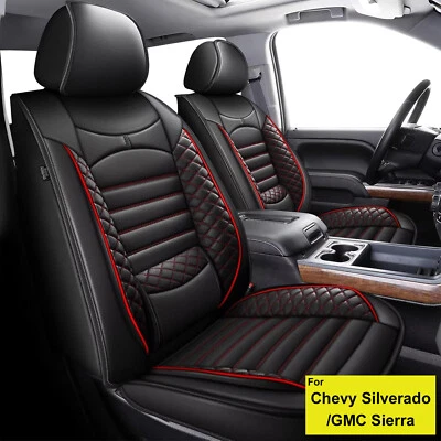 5-Seat Covers For Chevy Silverado/GMC Sierra 1500 2500/3500HD 2019-26 Front&Rear - Imagem 1 de 4