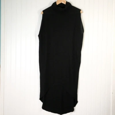 Anthropologie Silence + Noise Womens Sweater Dress Black High Low Sleeveless XS - Image 1 of 4