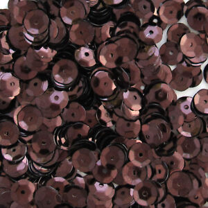 Sequins Dark Brown 5mm Round Cup ~1000 pieces / ~12,500 pieces Loose HQ