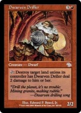 WOTC MtG Judgment Dwarven Driller (U) EX
