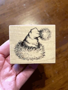 Rubber Stamp PSX E-1599 FUZZY FURRY SANTA HAT Santa Claus Christmas Holidays - Picture 1 of 2