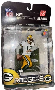 JERSEY BLANCA"" AARON RODGERS Green Bay Packers 2009 McFarlane ""JERSEY BLANCA - Imagen 1 de 2